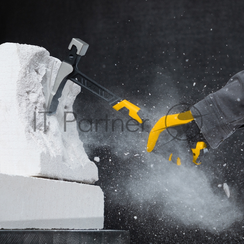 Молоток каменщика, 680 г, цельнокованый, двухкомпонентная обрезиненная рукоятка // Denzel