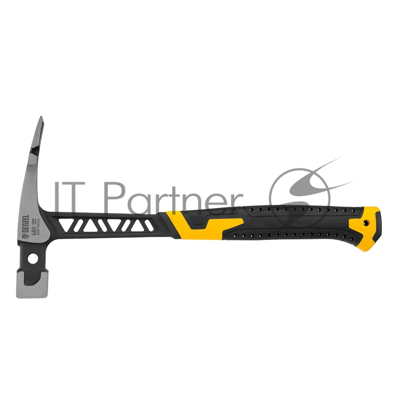 Молоток каменщика, 680 г, цельнокованый, двухкомпонентная обрезиненная рукоятка // Denzel