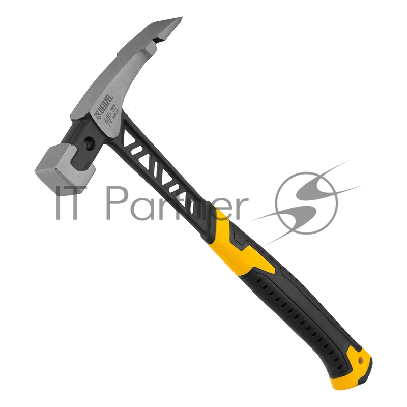 Молоток каменщика, 680 г, цельнокованый, двухкомпонентная обрезиненная рукоятка // Denzel