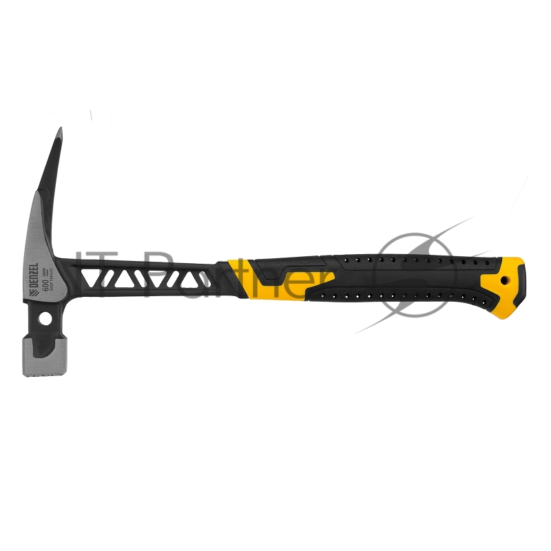 Молоток кровельщика, 600 г, цельнокованый, боек с магнитом, двухкомп. обрезин. рук-ка // Denzel