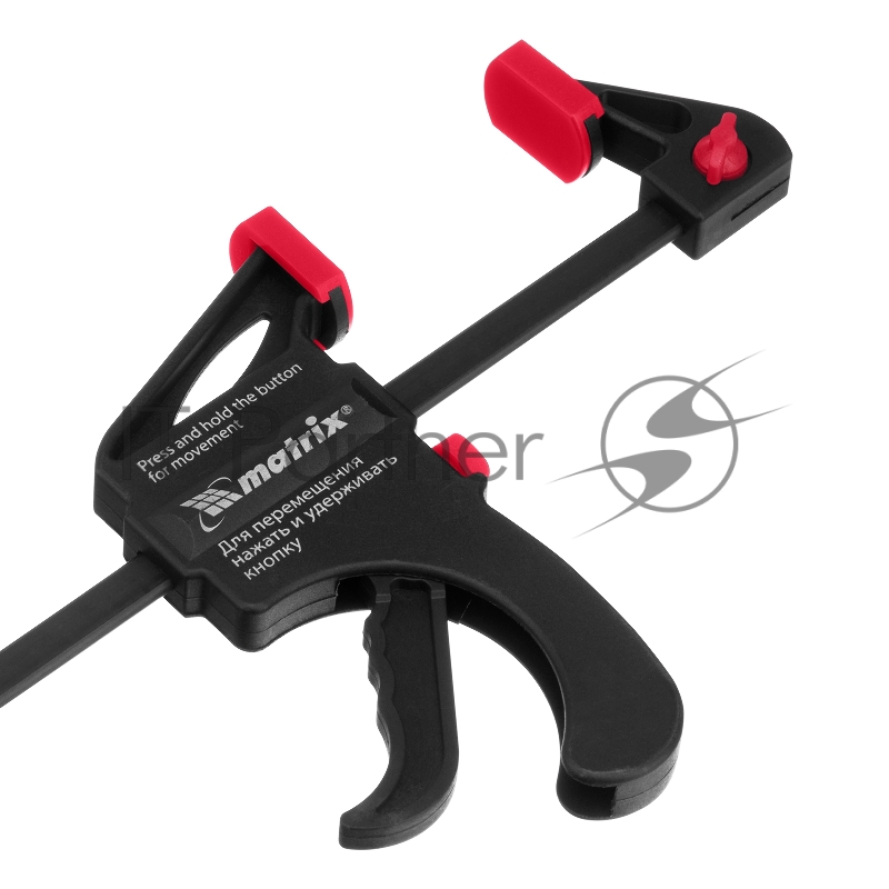 Струбцина универсальная, быстрозажимная, F-образная, 450 х 565 х 45 мм, пластиковый корпус// Matrix