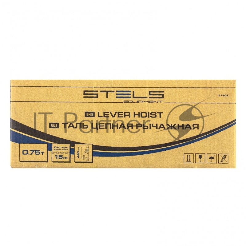 Таль цепная рычажная, 0,75т, h подъема 1,5 м// Stels