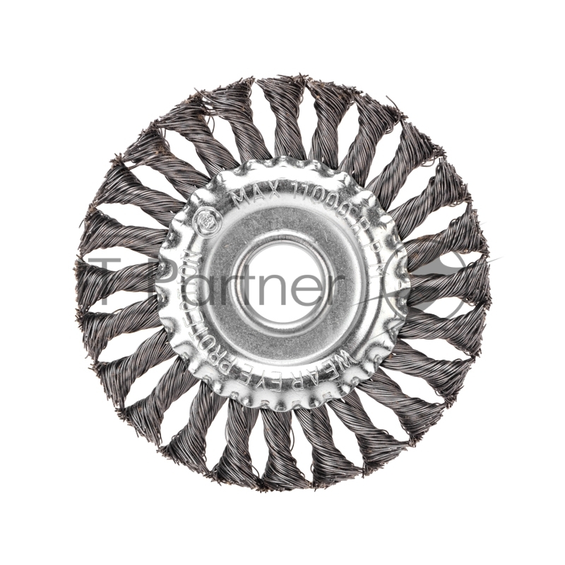 Щетка дисковая для УШМ крученая 125 мм, отв. 22,23 мм Kranz