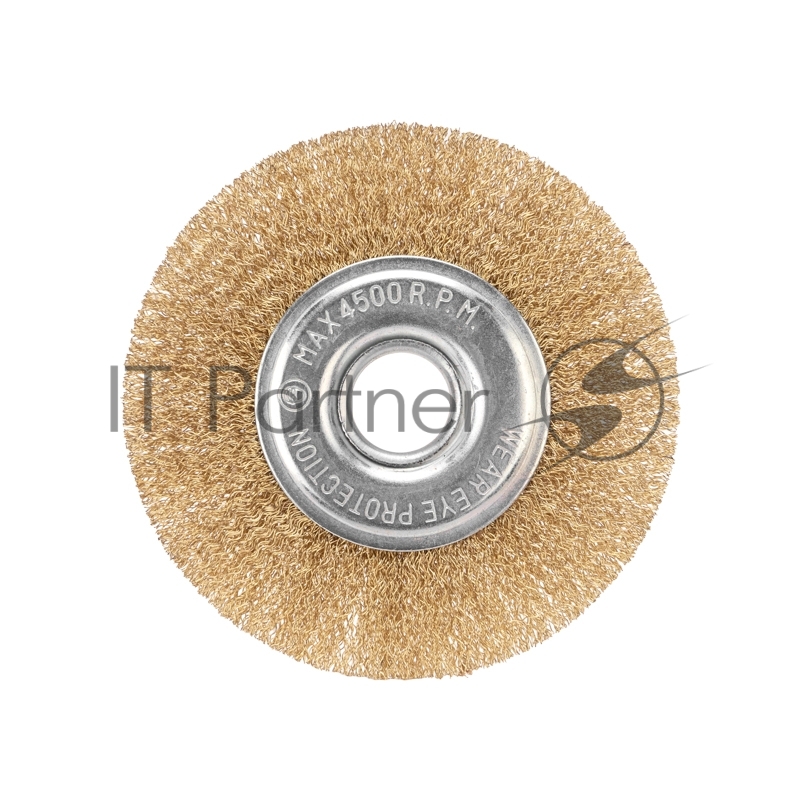 Щетка дисковая для УШМ латунь 125 мм, отв. 22,23 мм Kranz