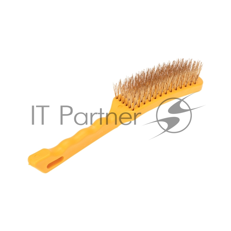 Щетка по металлу с пластиковой ручкой 260 мм Kranz