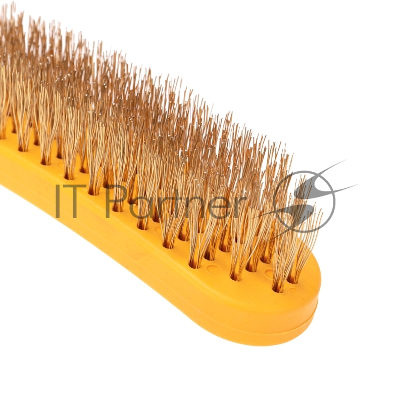 Щетка по металлу с пластиковой ручкой 260 мм Kranz