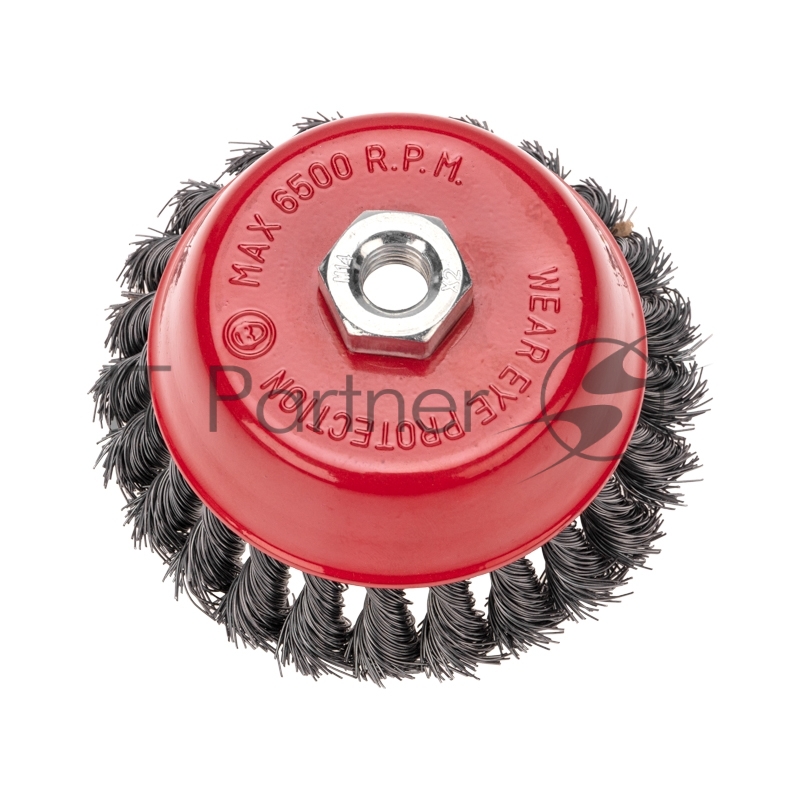 Щетка чашечная для УШМ 125 мм М14 крученая Kranz