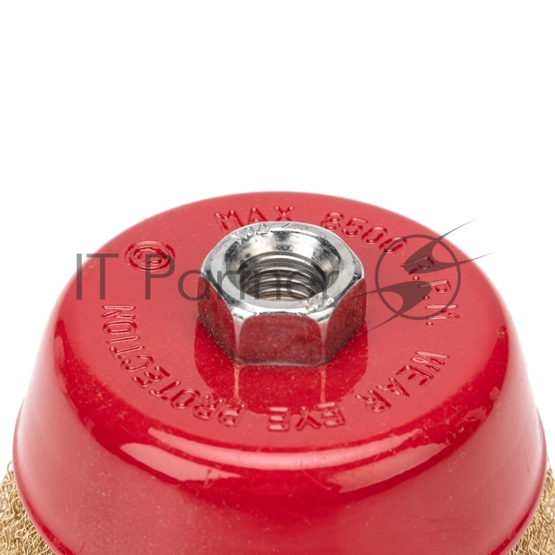 Щетка чашечная для УШМ латунированная проволока 100 мм М14 Kranz