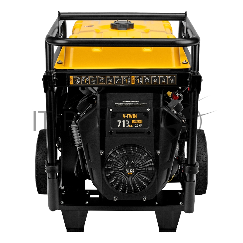 Генератор бензиновый PS-120EA, 12 кВт,230 В, 40л, разъём ATS,эл.старт// Denzel