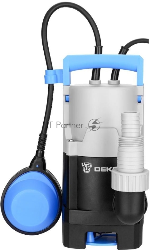 Насос дренажный DEKO DWP-600P { грязевая, поплавок, 220В, 600Вт, пластик }