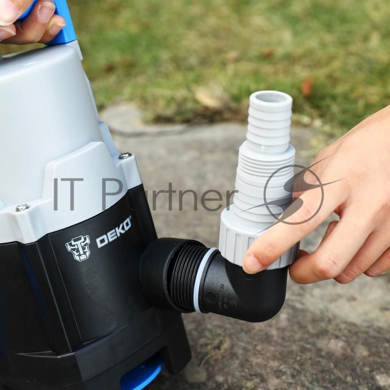 Насос дренажный DEKO DWP-600P { грязевая, поплавок, 220В, 600Вт, пластик }