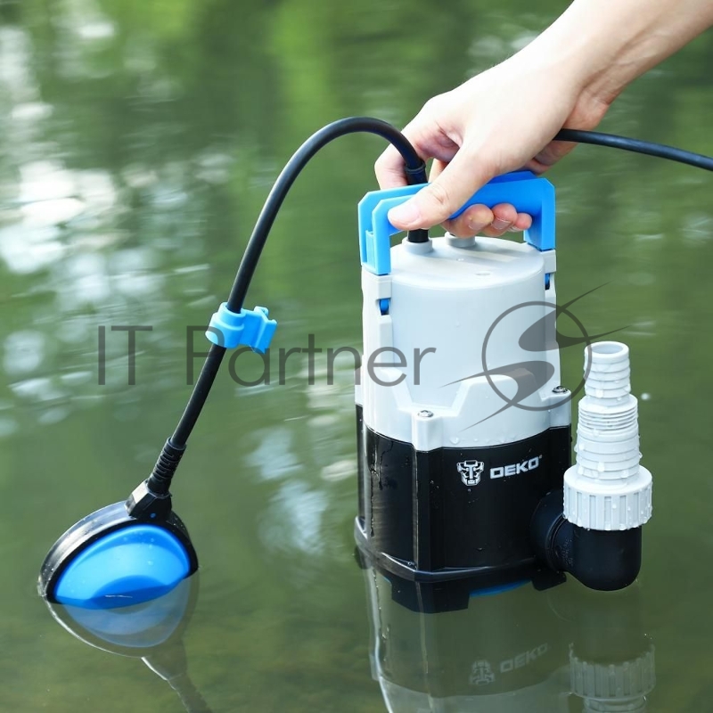 Насос дренажный DEKO DWP-600P { грязевая, поплавок, 220В, 600Вт, пластик }