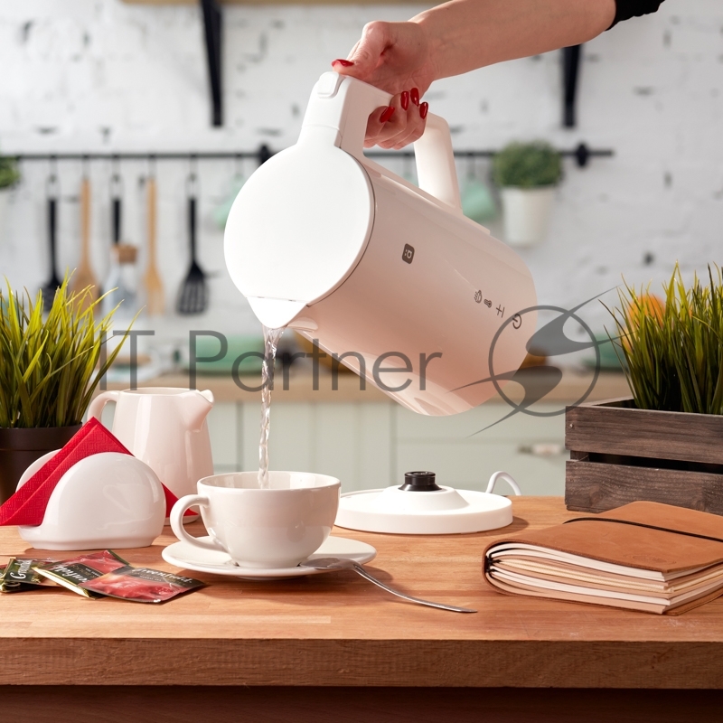 Чайник WiFi умный пластиковый, белый HALSA