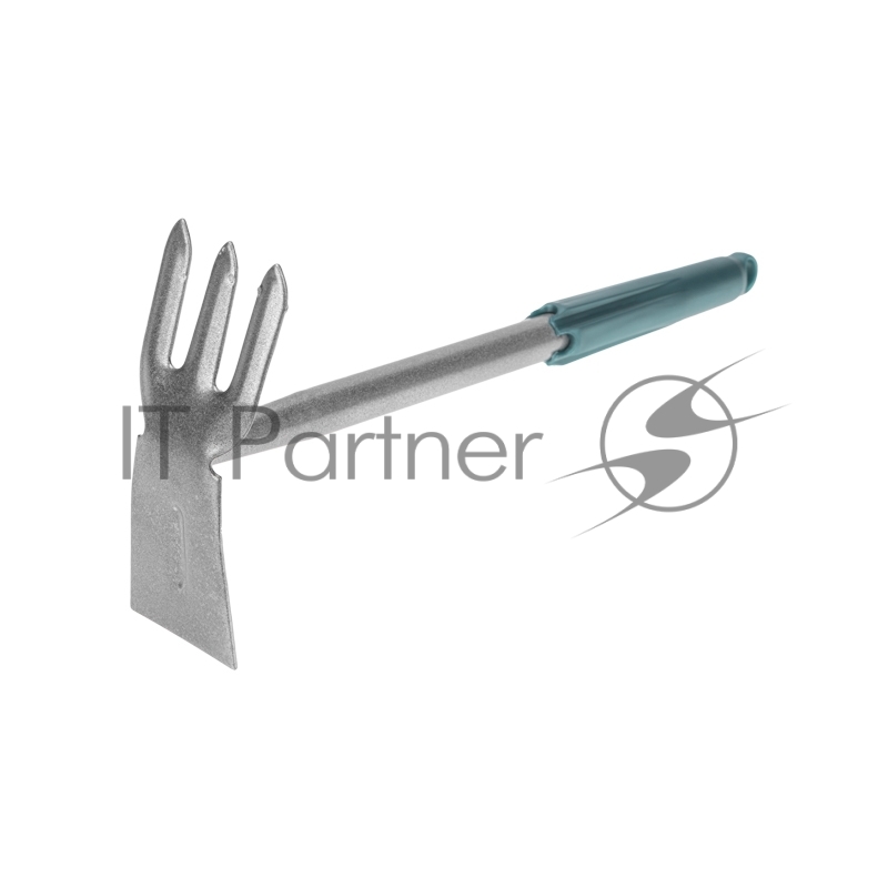 Мотыжка комбинированная 3 прямых зубца с металлической ручкой ЧЕТЫРЕ СЕЗОНА