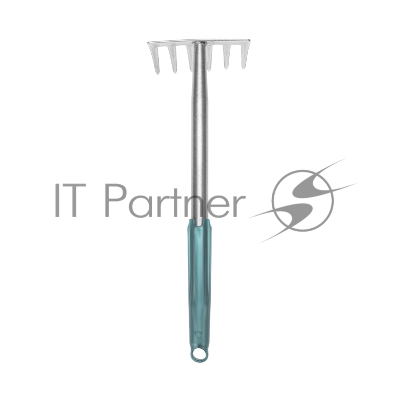 Грабли 6 прямых зубьев с металлической ручкой ЧЕТЫРЕ СЕЗОНА