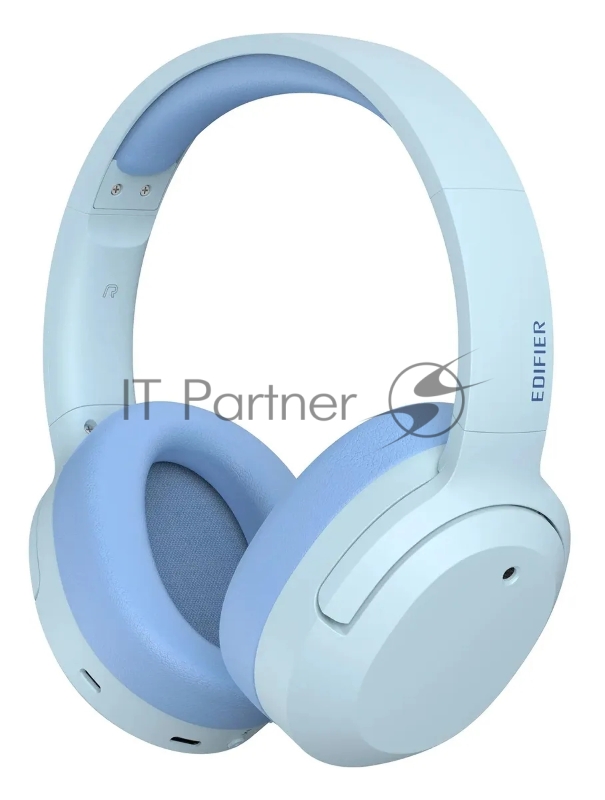 Гарнитура накладные Edifier W820NB PLUS голубой беспроводные bluetooth оголовье