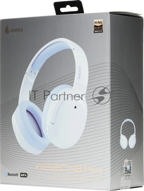 Гарнитура накладные Edifier W820NB PLUS голубой беспроводные bluetooth оголовье