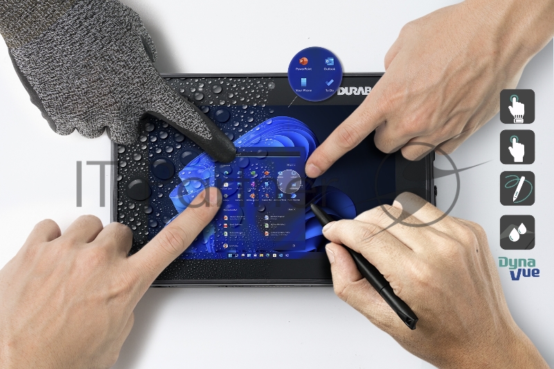 Защищенный планшет R8 STD/ R8 STD 8.0 HD (800x1280) Sunlight Readable 800nits Touchscreen Display, Intel® Core™ i5-1230U Processor up to 4.4 GHz, Windows 11 Professional with 8GB RAM, 128GB PCIe SSD, Wi-Fi 6E + Bluetooth v5.2, 2MP Front Camera, 8MP R