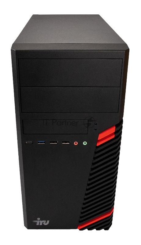 Компьютер IRU Office 310H6SM MT i3 12100/8Gb/SSD256Gb UHDG 730/DOS/черный