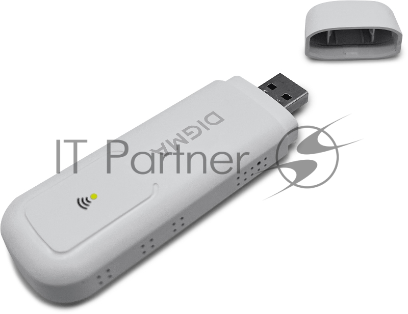 Модем 3G/4G Digma Dongle WiFi DW1960 USB Wi-Fi Firewall +Router внешний белый