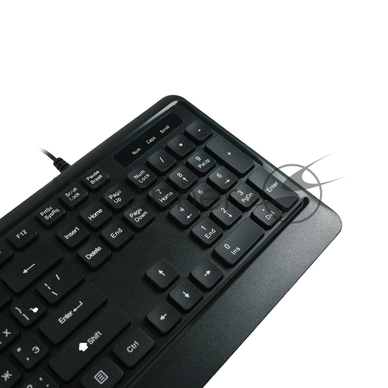 Клавиатура проводная K100 Keyboard K100, USB wired, 105 кл, 1.8m, Foxline