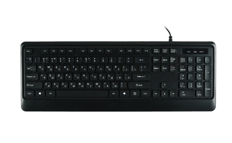 Клавиатура проводная K100 Keyboard K100, USB wired, 105 кл, 1.8m, Foxline