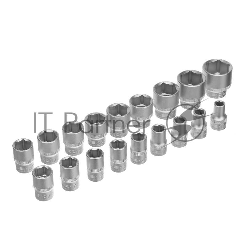 Набор торцевых головок с трещоткой 1/2, 24 предмета// Stels