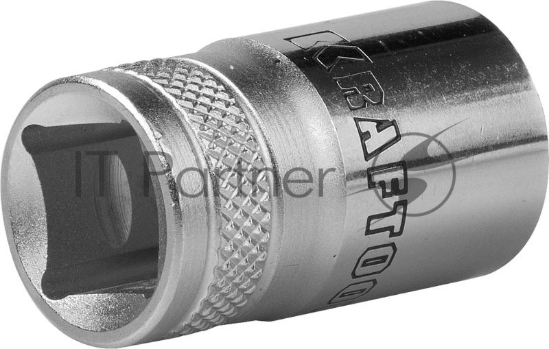 Торцовая головка KRAFTOOL INDUSTRIE QUALITAT, Cr-V, SUPER-LOCK, хромосатинированная, 1/2, 15 мм