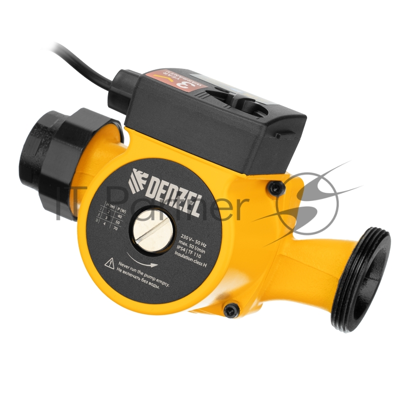 Циркуляционный насос CP32-4, напор 4 м, 50 л/мин, 1 м кабель, монт. длина 180 мм// Denzel
