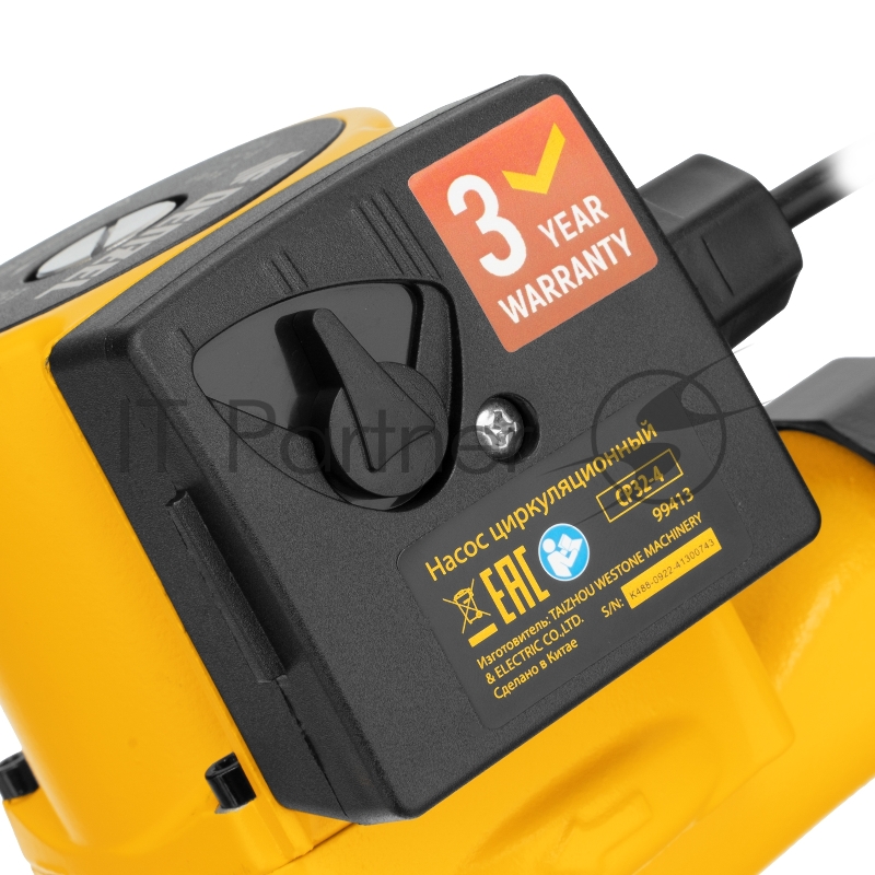 Циркуляционный насос CP32-4, напор 4 м, 50 л/мин, 1 м кабель, монт. длина 180 мм// Denzel