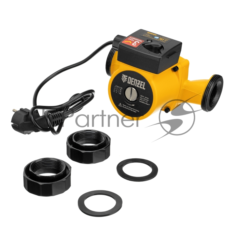 Циркуляционный насос CP32-6, напор 6 м, 70 л/мин, 1 м кабель, монт. длина 180 мм// Denzel