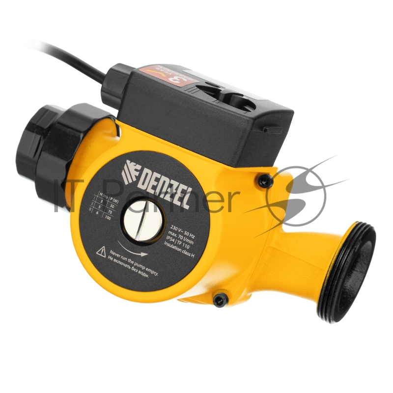 Циркуляционный насос CP32-6, напор 6 м, 70 л/мин, 1 м кабель, монт. длина 180 мм// Denzel