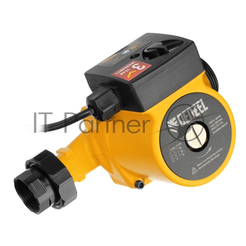 Циркуляционный насос CP25-4, напор 4 м, 50 л/мин, 1 м кабель, монт. длина 180 мм// Denzel