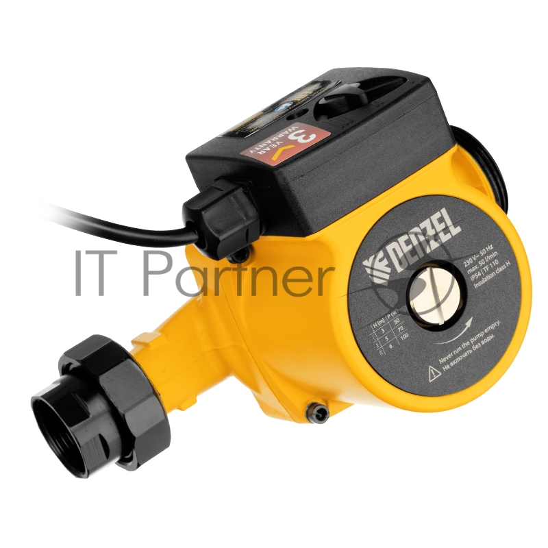 Циркуляционный насос CP25-6, напор 6 м, 50 л/мин, 1 м кабель, монт. длина 180 мм// Denzel