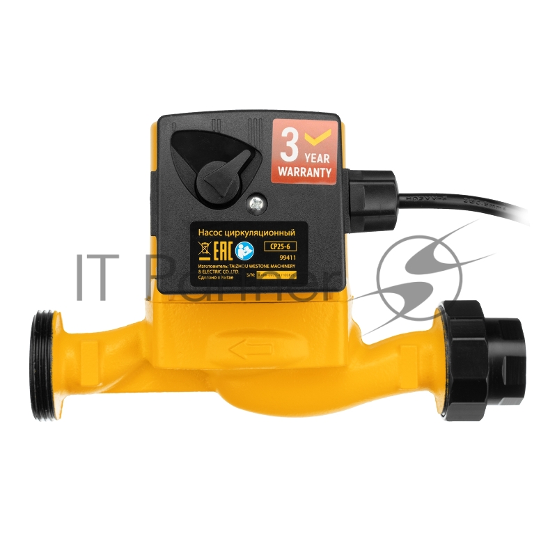 Циркуляционный насос CP25-6, напор 6 м, 50 л/мин, 1 м кабель, монт. длина 180 мм// Denzel