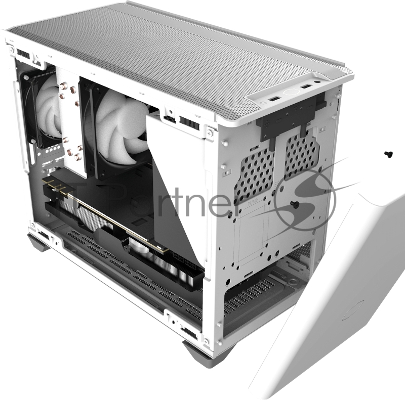 Держатель видеокарты в корпусе Cooler Master NR200 ATX PSU Bracket White