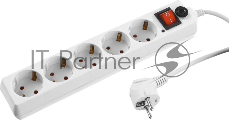 Сетевой фильтр STAYER ПВС 3х0.75 1.5м 5гн. 2200Вт белый, MAXElectro