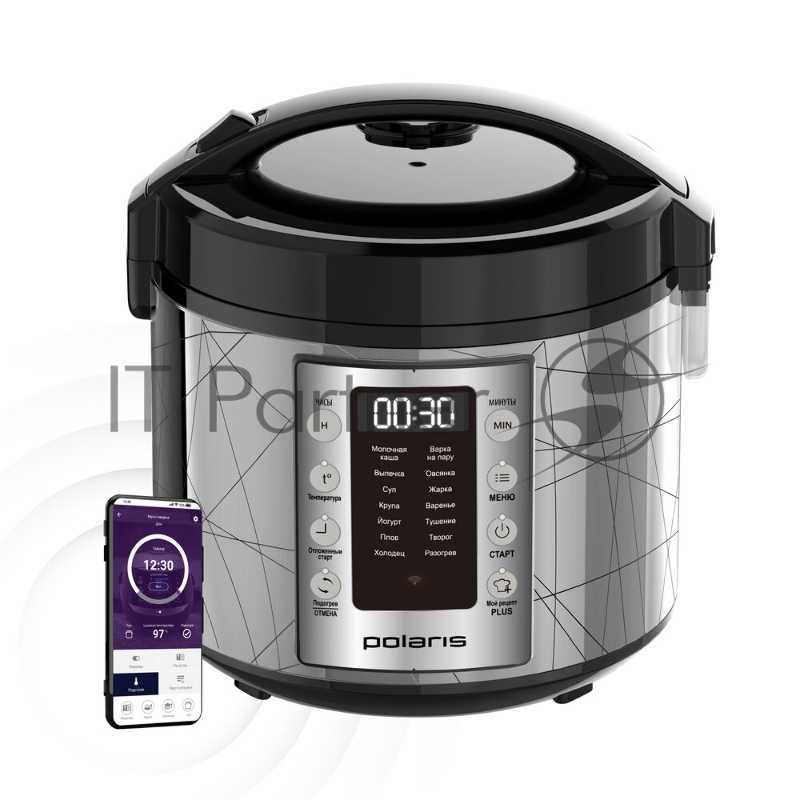 Мультиварка POLARIS PMC 5020 Wi Fi IQ Home 5л 750Вт Серебристый