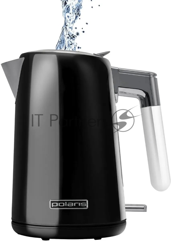 Чайник электрический Polaris PWK 1746CA Water Way Pro 1.7л. 2200Вт черный (корпус: нержавеющая сталь)