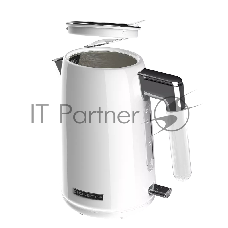 Чайник электрический Polaris PWK 1746CA Water Way Pro 1.7л. 2200Вт белый (корпус: нержавеющая сталь)