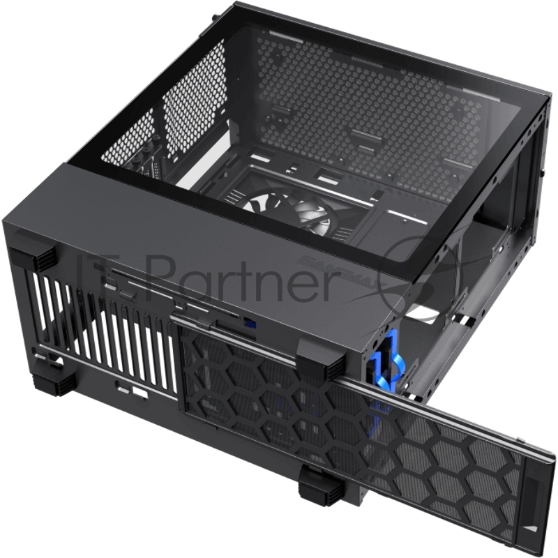 Компьютерный корпус, без блока питания ATX Gamemax Contac COC BG ATX case, black/grey, w/o PSU, w/2xUSB3.0, w/1x14cm ARGB front fan(GMX-FN14-Rainbow-C9), w/1x12cm ARGB rear fan(GMX-FN12-