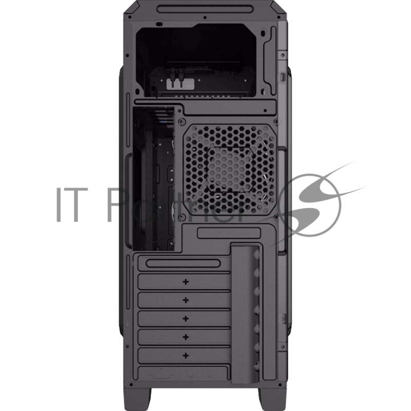 Компьютерный корпус, без блока питания ATX Gamemax G562 Matrix ATX case, black, w/o PSU, w/1xUSB3.0+2xUSB2.0, w/1x12cm 32xLeds Blue LED rear fan