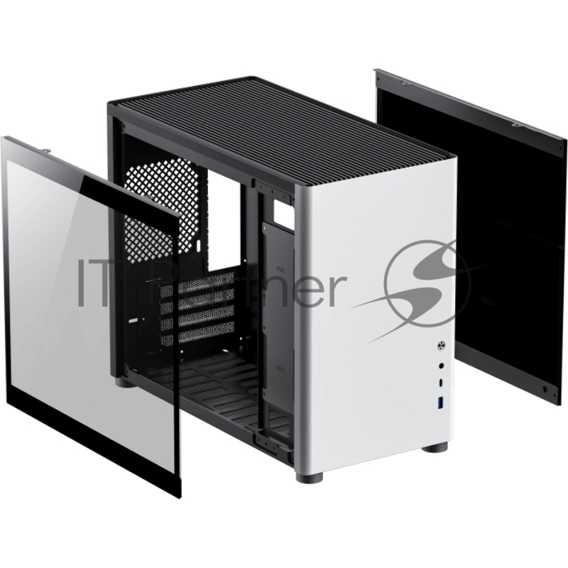 Компьютерный корпус, без блока питания mATX Gamemax Spark White mATX case, white, w/o PSU, w/1xUSB3.0+1xType-C, 1xCombo Audio