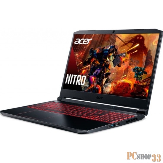 Ноутбук Acer Nitro 5 AN515-57-79GQ 15.6(1920x1080)/Intel Core i7 11800H(2.3Ghz)/16384Mb/1024SSD GeForce RTX3050(4096Mb)/Cam/BT/WiFi/war 1y/2.3kg/Black/Dos