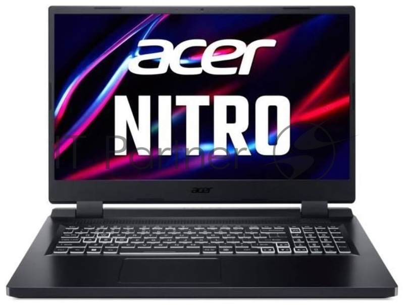 Ноутбук Acer Nitro 5 AN517-55-56DM 17.3(1920x1080)/Intel Core i5 12500H(3.3Ghz)/8192Mb/512SSDGb GeForce RTX3050Ti(4096Mb)/Cam/BT/WiFi/ 1y/3kg/Black/noOS + EN kbd Английская клавиатура