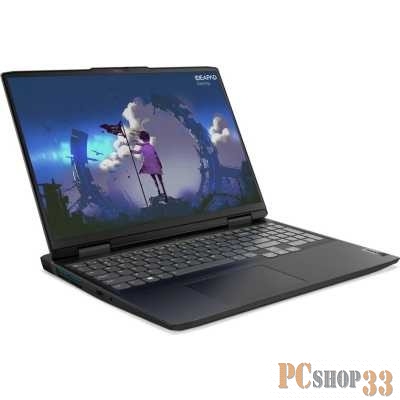 Ноутбук Lenovo IdeaPad Gaming 3 16IAH7 16(1920x1200 IPS)/Intel Core i7 12650H(2.3Ghz)/16384Mb/1024SSD GeForce RTX3050Ti(4096Mb)/Cam/BT/WiFi/ 1y/2.6kg/onyx grey/Win11Home + 170W, RU kbd