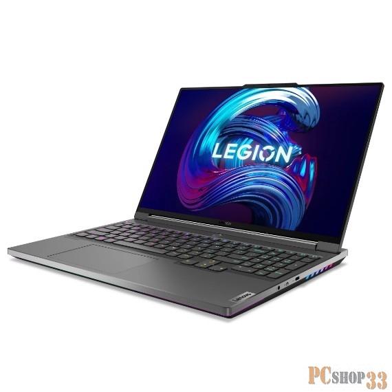 Ноутбук Lenovo Legion 7 16IAX7 16(2560x1600 IPS)/Intel Core i7 12800HX(2Ghz)/32768Mb/2048SSDG GeForce RTX3070Ti(8192Mb)/Cam/BT/WiFi/ 1y/2.53kg/storm grey/Win11Home + 300W, RU kbd
