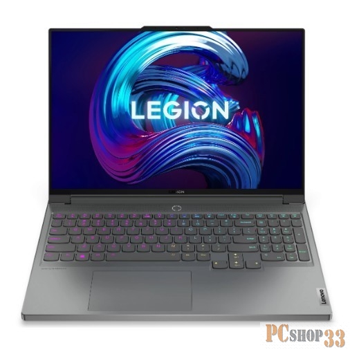 Ноутбук Lenovo Legion 7 16IAX7 16(2560x1600 IPS)/Intel Core i9 12900HX(2.3Ghz)/32768Mb/1024SS GeForce RTX3080Ti(16384Mb)/Cam/BT/WiFi 1y/2.53kg/storm grey/Win11Home + 300W, RU kbd