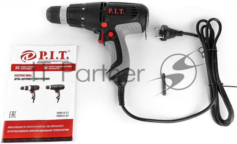 Дрель шуруповерт сетев PBM10-C1 МАСТЕР (400Вт,0-800об/мин.) P.I.T. P.I.T., шт