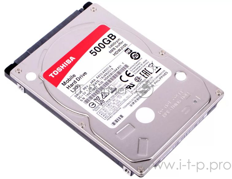 Жесткий диск Toshiba SATA-II 500Gb HDWJ105UZSVA L200 (5400rpm) 8Mb 2.5
